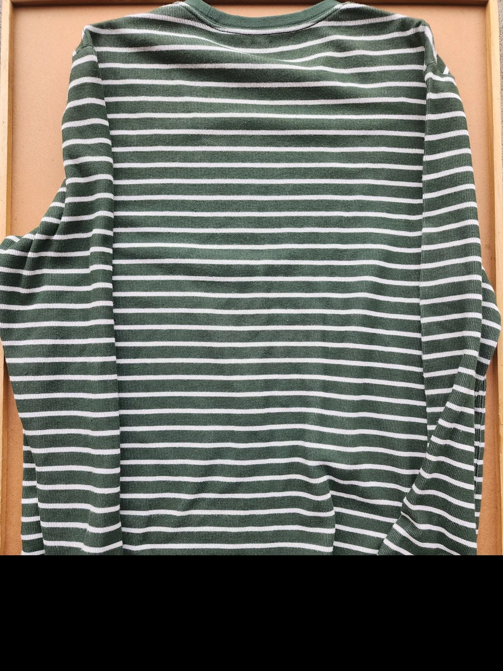 J.Crew Men's Striped Waffle Knit Long Sleeve Crewneck Shirt Large